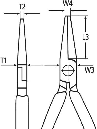 Smailianosės replės VDE 200mm, Knipex