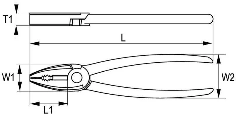 Kombinuotos replės 160mm 1000V VDE Irimo