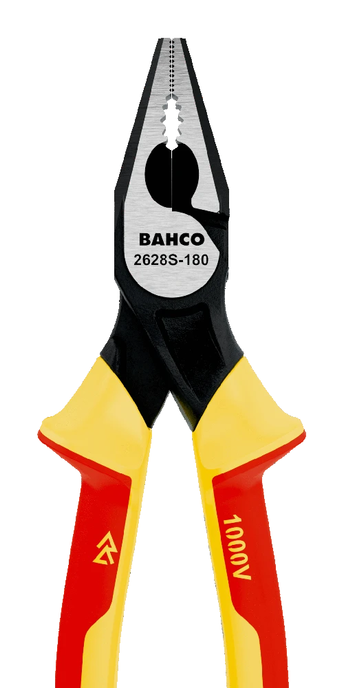 1000V Kombinuotos replės 180mm, ypač kietai vielai, Bahco