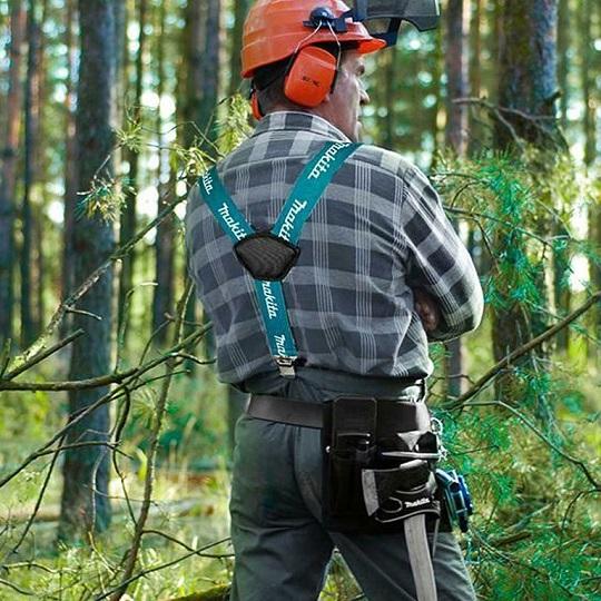 Makita E-05402 Sutvirtintos petnešos su spaustukais.