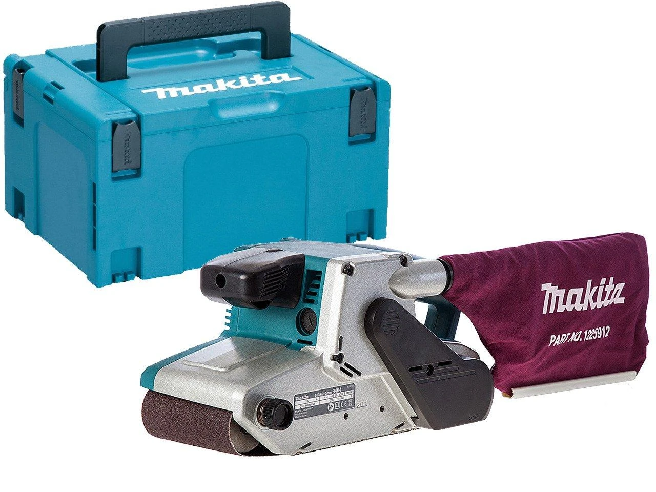 Makita 9404J Juostinis šlifuoklis 1010 W, 100 x 610 mm, el. greičio regul. sistema, 4,8kg, MAKPACK