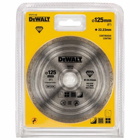 DEWALT TARCZA DIAMENTOWA PEŁNA 125 x 1,6 x 5 x 22,2mm