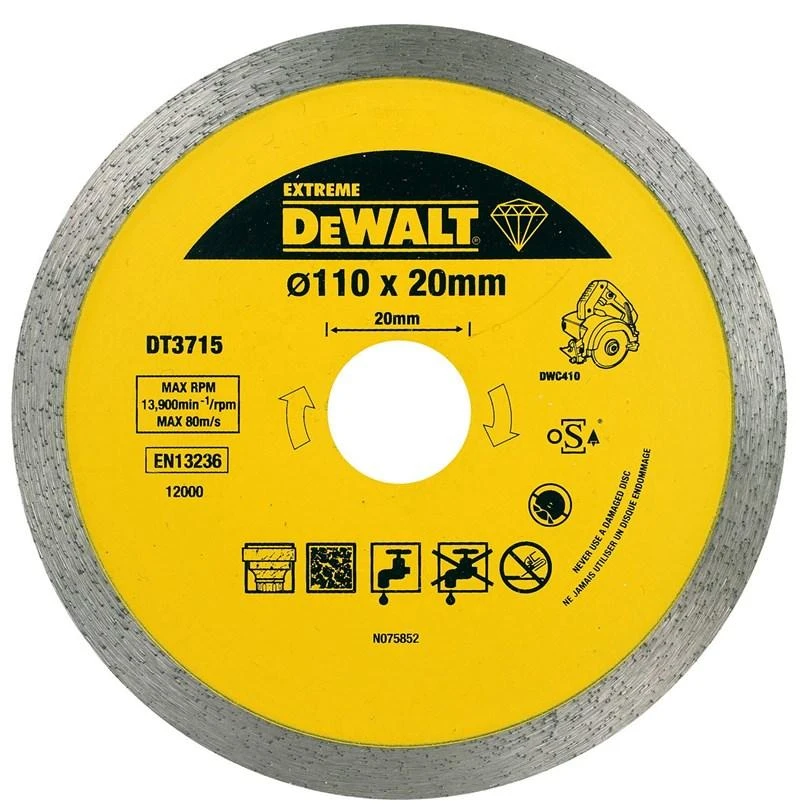 Dewalt deimantinis diskas 110 x 20 mm DT3715, skirtas DWC410