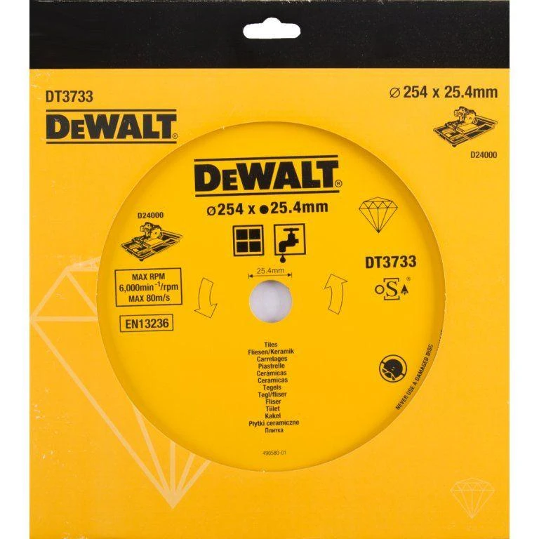 Deimantinis pjovimo diskas DeWalt; 254 mm