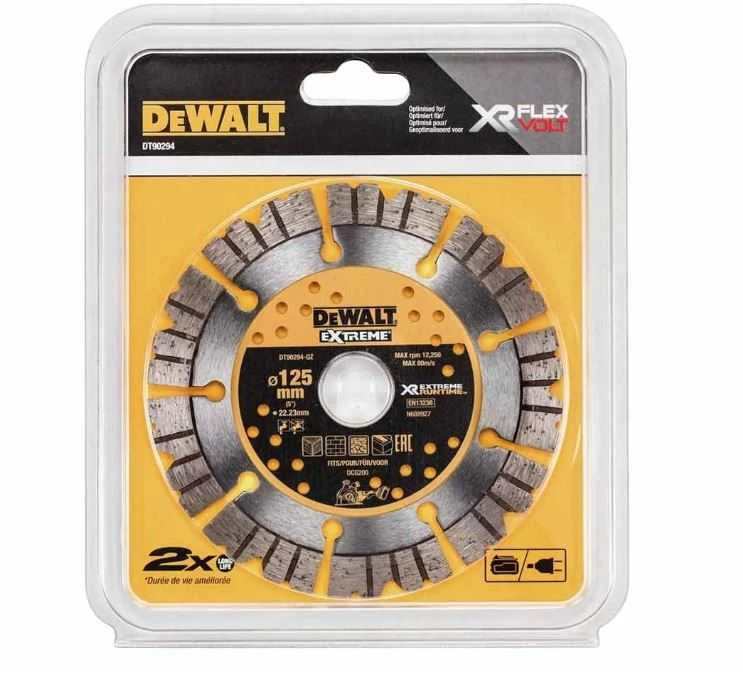 Stanley Deimantinis pjovimo diskas DeWalt Extreme; 125x2x22,23 mm