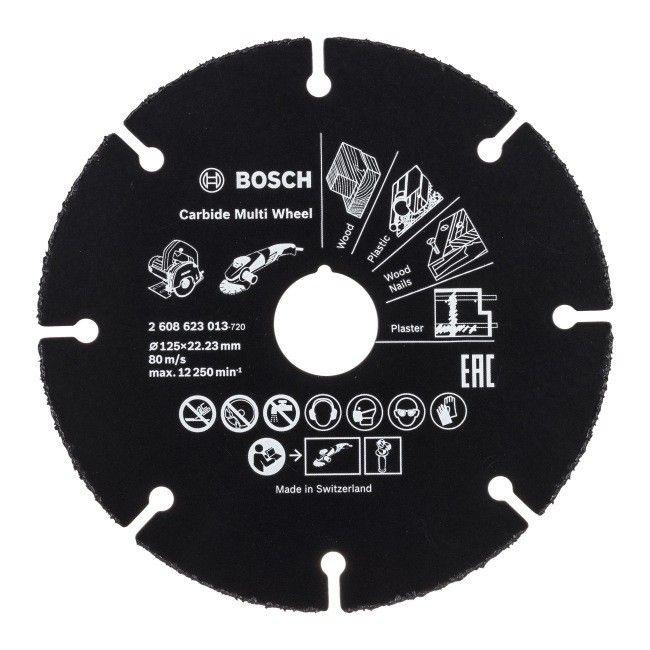  Bosch Pjovimo diskas medienai 125 x 1 x 22,23 mm