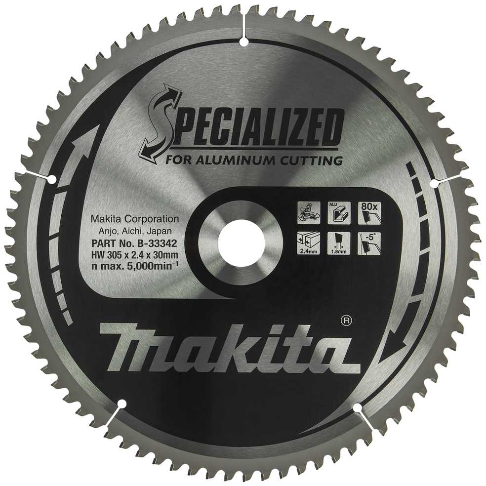 MAKITA PIŁA TARCZOWA 305x30x80z SPECJALIZED ALUMINIUM
