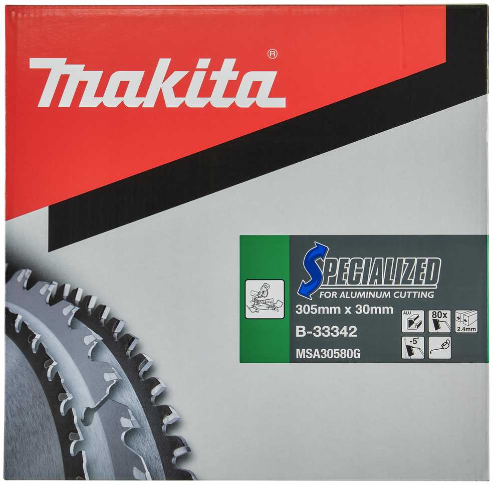 MAKITA PIŁA TARCZOWA 305x30x80z SPECJALIZED ALUMINIUM