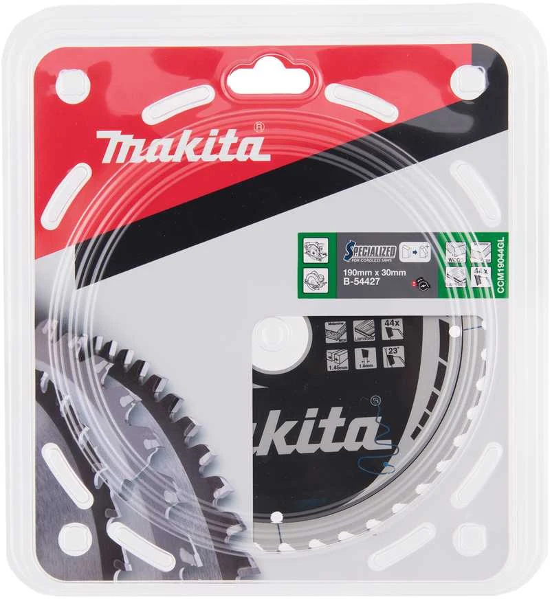 Makita B-54427 T.C.T. pjūklas 190X1.45X30mm 23° T44 SPECIALIZED akum. diskiniams pjūklams