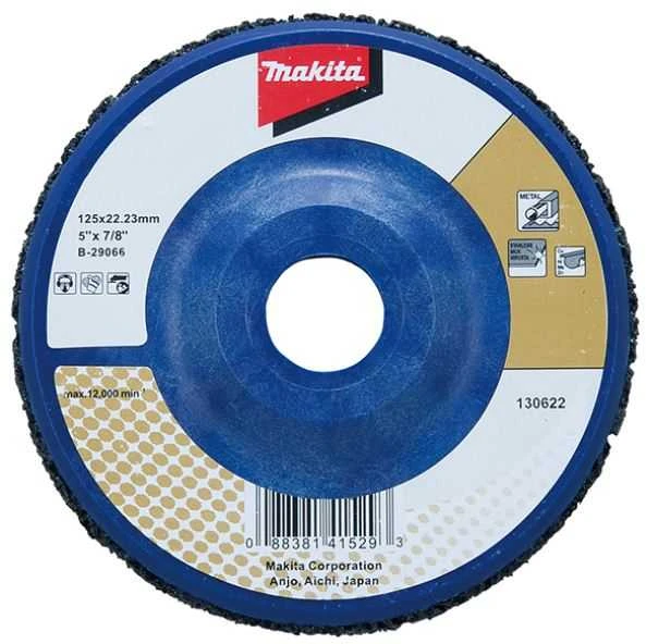 juodas neaustinis šlifavimo diskas metalui, 125/22,23 mm, Makita [B-29066]