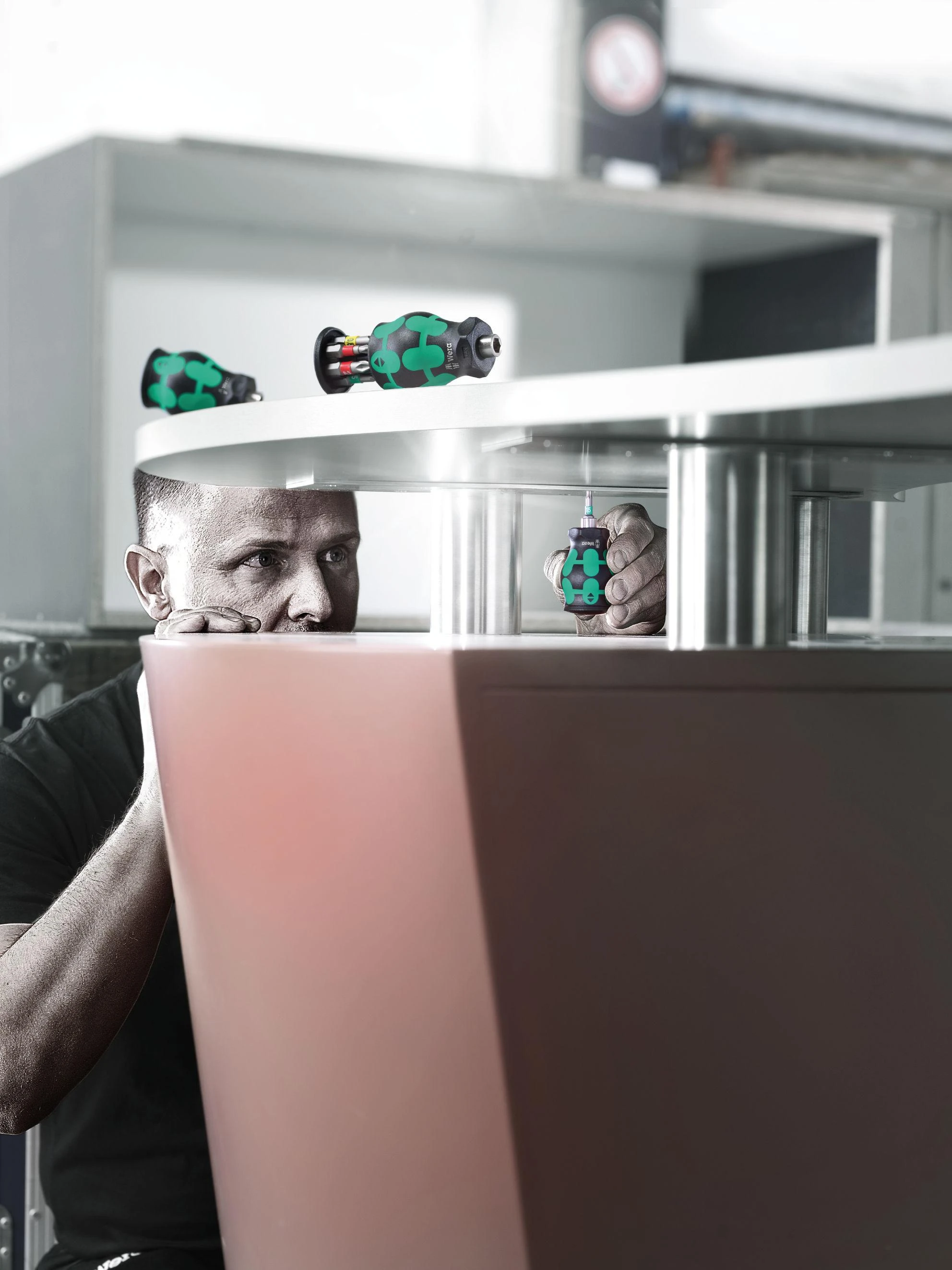 Wera Kraftform Kompakt mini atsuktuvas, su 6x PH, PZ, SL antgaliais