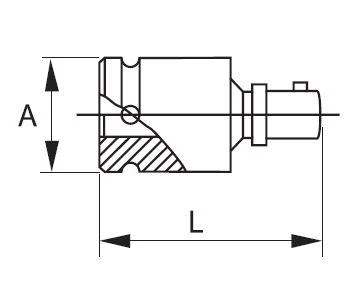 Smūginė universalioji jungtis (kardanas) 3/4" 92mm Irimo