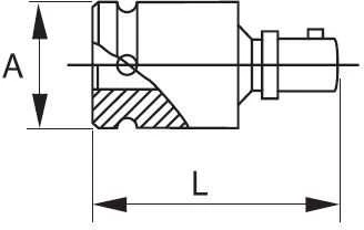 Grąžtas Smūginė universalioji jungtis (kardanas) 3/8" 50mm Irimo blisteryje