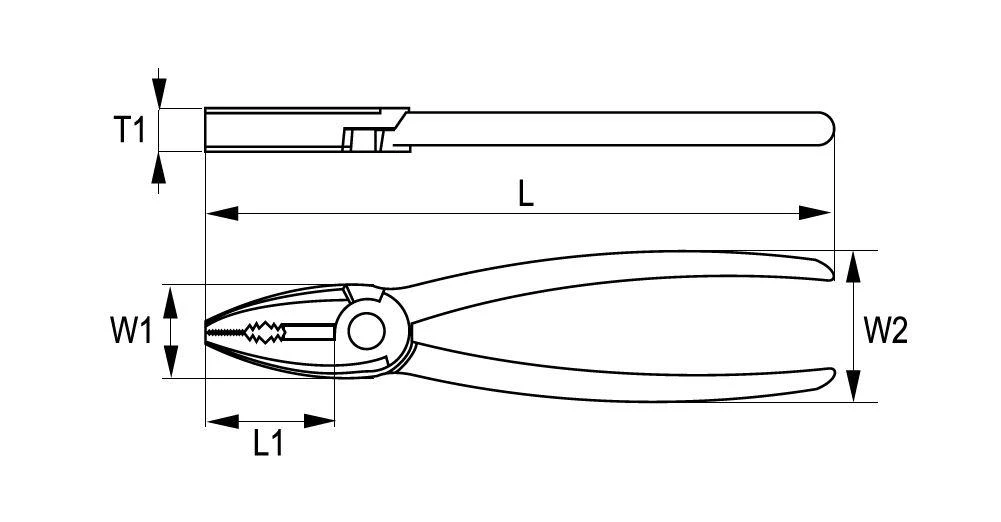 Kombinuotos replės 180mm 1000V VDE Irimo
