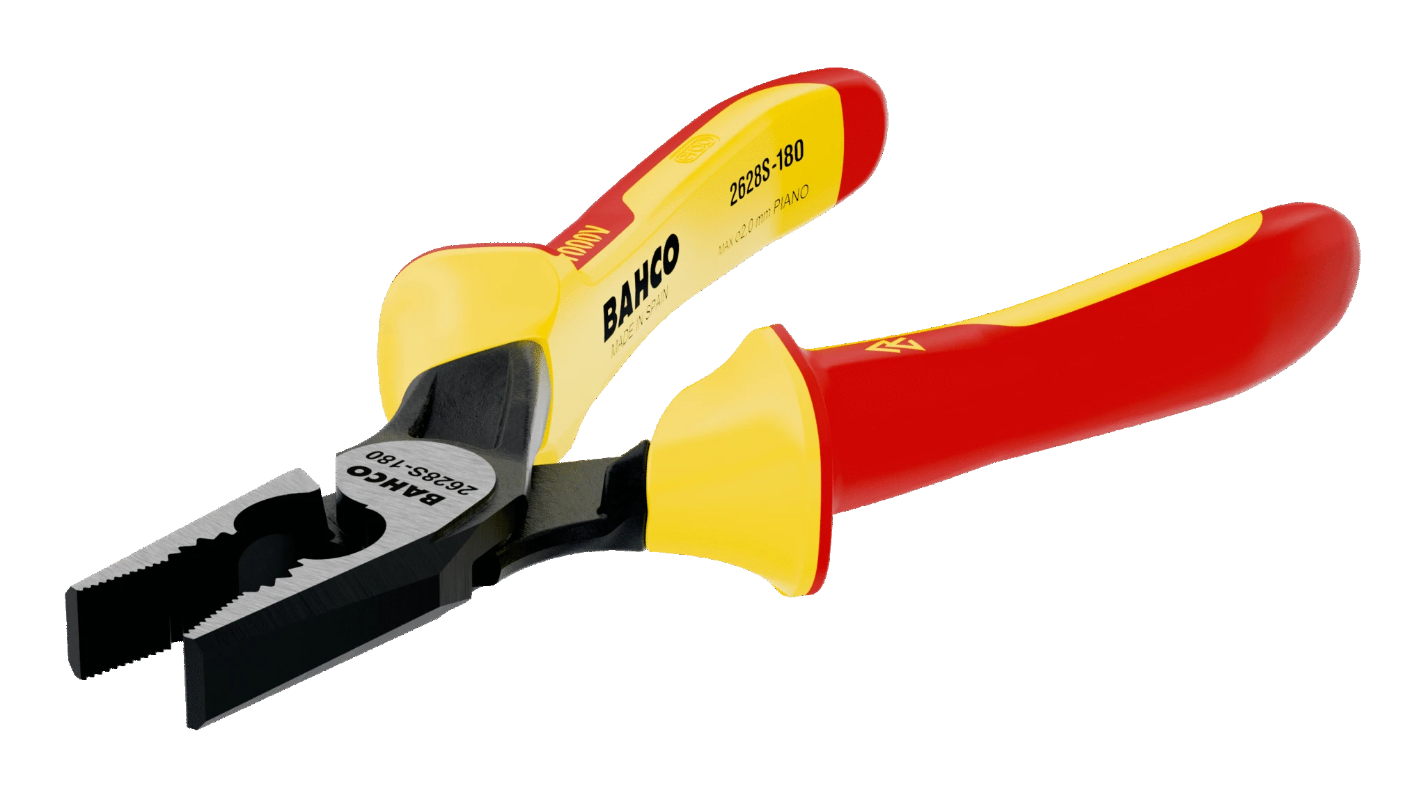 1000V Kombinuotos replės 200mm, ypač kietai vielai, Bahco