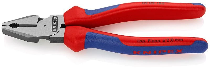 Kombinuotos replės, multi-component rankenomis 225mm, Knipex