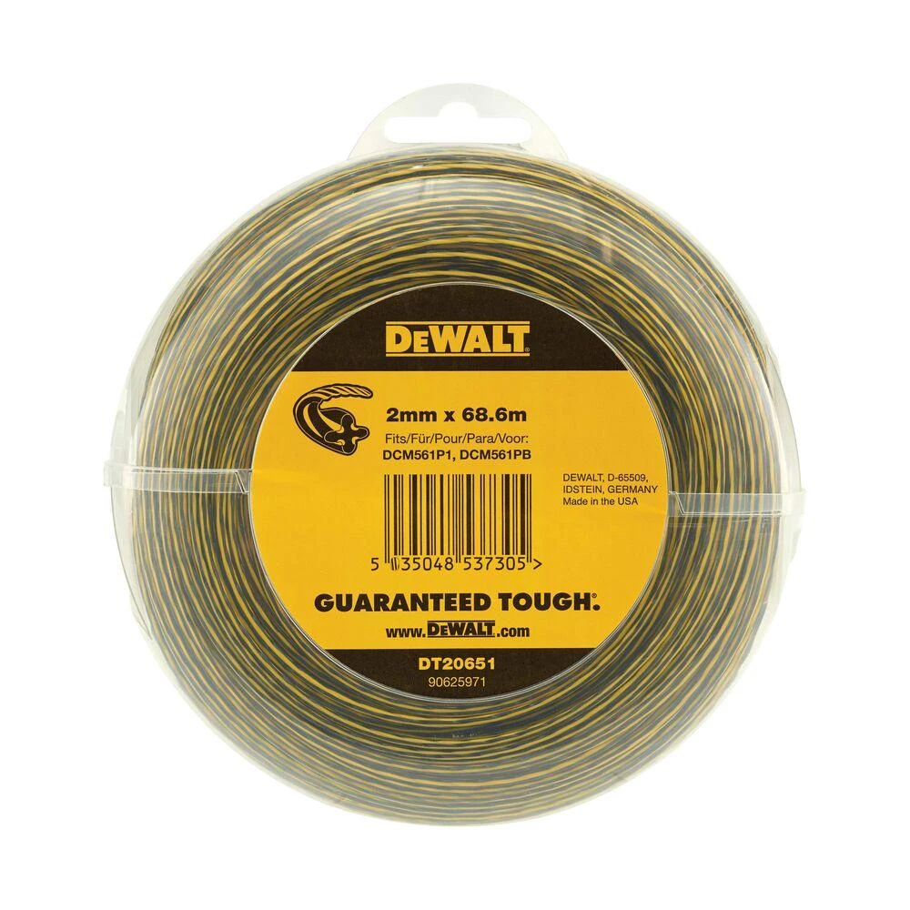 Żyłka Pjovimo gija DeWalt DT20651-QZ; 2 mm x 68,6 m