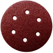 Velcro šlifavimo popierius, skersmuo 150 mm, 6 skylės, grūdėtumas 60, Makita [P-37487]