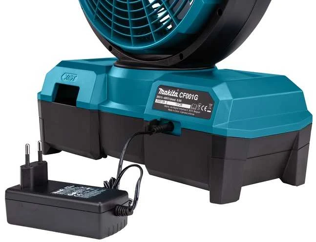 Makita CF001GZ Ventiliatorius XGT, 40V Max, 235mm su automatinio sukiojimo funkcija, "Z" versija - komplektuojamas be akumuliatoriaus ir kroviklio