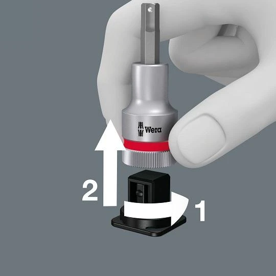 WERA diržas A 2 Zyklop antgalių rinkinys su. laikymo funkcija 1/4 dr.