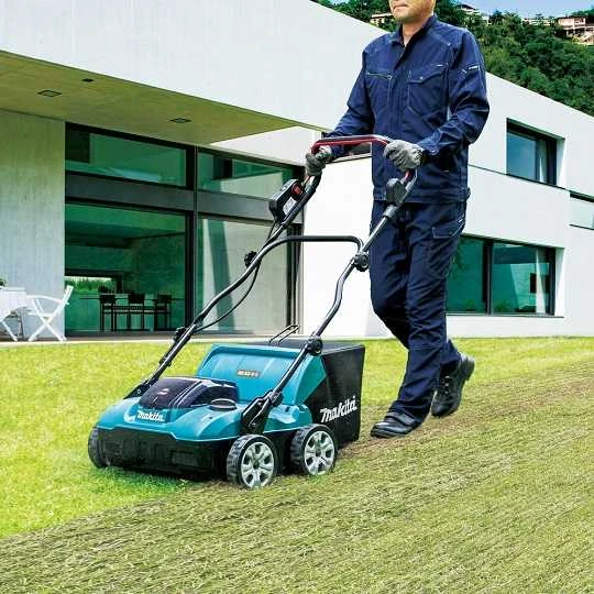 Makita UV001GZ akumuliatorinis skarifikatorius 40Vmax, XGT, BL variklis, plotis 38 cm, žolės surinktuvas 50 l