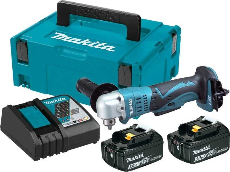 Makita DDA350RFJ kampinis gręžtuvas su priedais