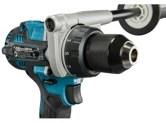 Makita DDF492Z gręžtuvo griebtuvas ir šoninė rankena