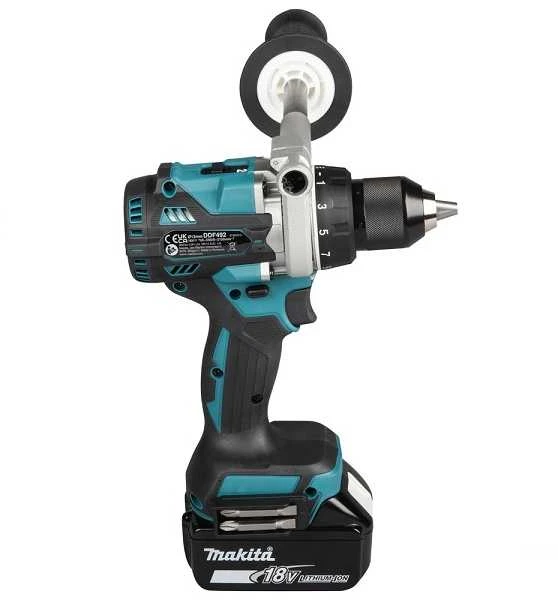 Makita DDF492RTJ Akumuliatorinis gręžtuvas 18V, BL-motor, Max 141 Nm, 130/65Nm, 2x5,0Ah, DC18RC, MAKPACK