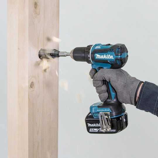 Makita DDF485RTJ Akumuliatorinis suktuvas gręžtuvas, 18 V, 2x 5,0 Ah Li-ion, 50/25 Nm, LED, bešepetėlinis