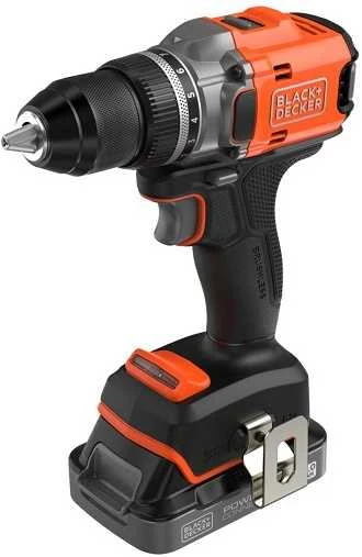 Black & Decker wiertarko-wkrętarka akumuliatorinė 18V Juodas & Decker [BLD682D1XK-QW] 2,0Ah