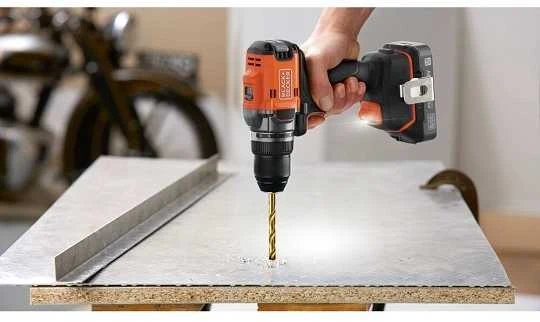 juodas+decker Cordless Drill Driver 18V BLD682XN-XJ Juodas+DECKER