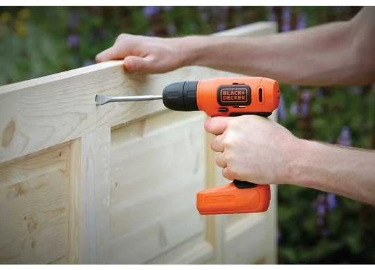 Black & Decker Juodas & Decker wiertarko-wkrętarka akumuliatorinė 7,2V, Juodas & Decker [BDCD8-QW] 1,5Ah, Li-Ion