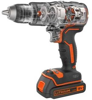 Black & Decker BD ATSUKTUKAS 18V BL186KB 52Nm 2x1,5Ah BL