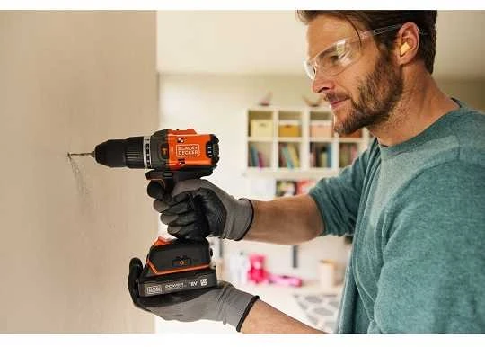 Black & Decker Juodas & Decker BLD683XN-XJ drill 1800 RPM 1kg Juodas, Oranžinis