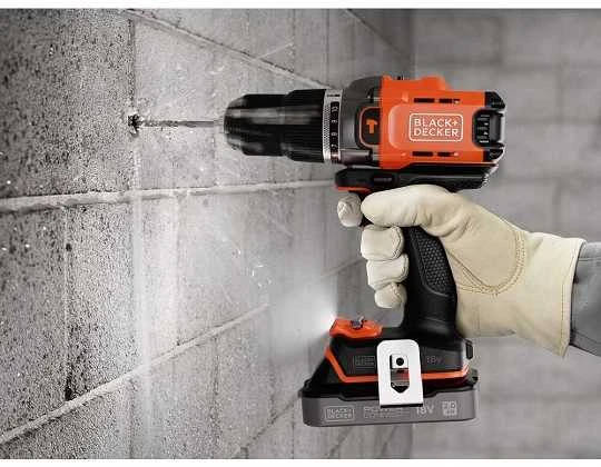 Black & Decker Juodas & Decker Juodas & DECKER 18V akumuliatorinis gręžtuvas (be akumuliatoriaus ir įkroviklio) | BCD383XN-XJ