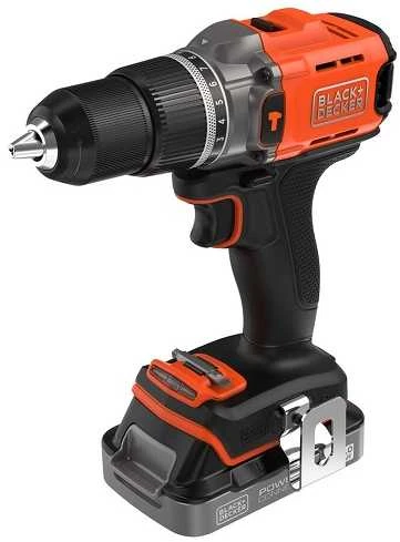 Black+Decker 18V akumuliatorinis gręžtuvas