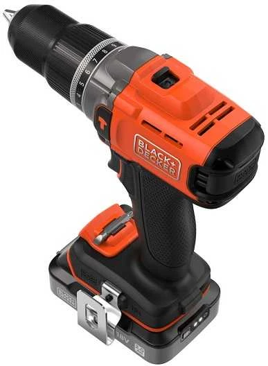 Black & Decker „Juodas & Decker“ Juodas ir DECKER 18 V gręžtuvas-suktuvas su 2 x 2,0 Ah baterijomis | BCD383D2XK-QW