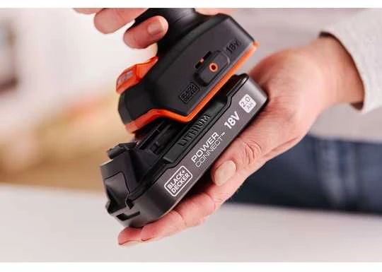 Black & Decker wiertarko-wkrętarka smūginis akumuliatorinė, 50Nm, 18V POWERCONNECT, Juodas & Decker [BLD683D2XK-QW] 2x2,0Ah, dėklas