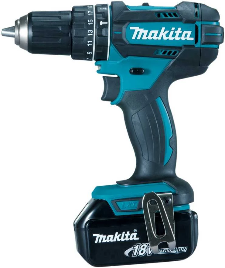 MAKITA smūginis suktuvas-gręžtuvas 18V 62/36Nm 2 x 3,0Ah LI-ION WALIZKA MAKPAC DHP482RFJ