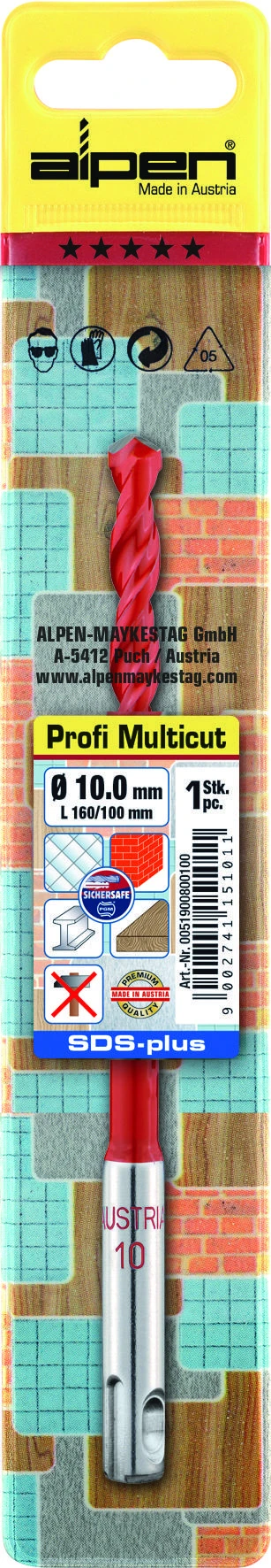 Grąžtas Alpen Multicut drill bit 1 pcs.