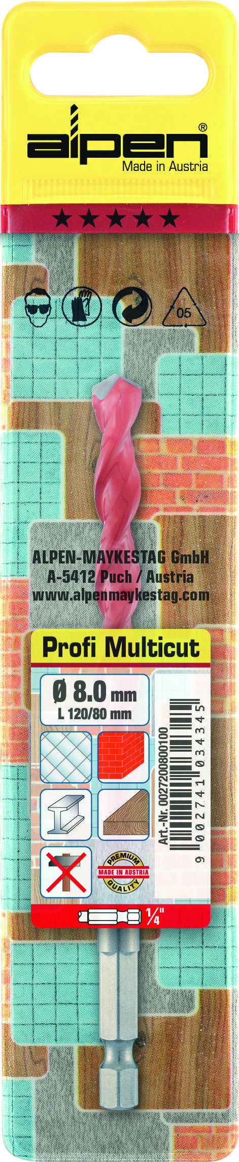 Grąžtas ALPEN Drills 27201000100 1 pc(s)