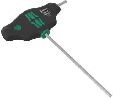 Šešiakampis atsuktuvas su T-formos rankena WERA 454 Hex-Plus HF 3x100mm