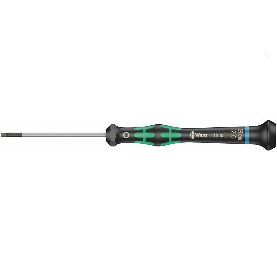 Šešiabriaunis atsuktuvas 2,0mm/60 2054, Wera