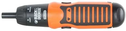 Black & Decker elektrinis atsuktuvas, oranžinis