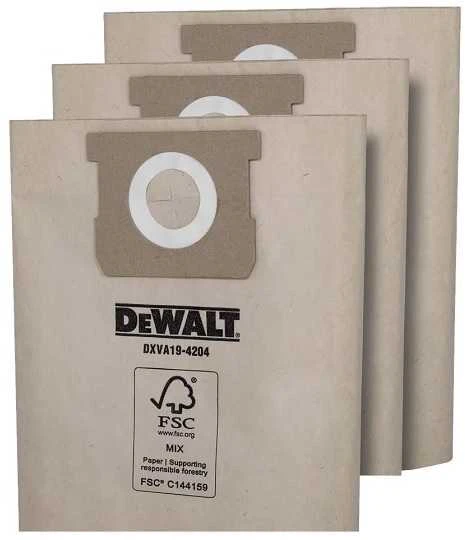 Dulkių maišas DeWalt DXVA19-4204; 20-30 l; 3 vnt.