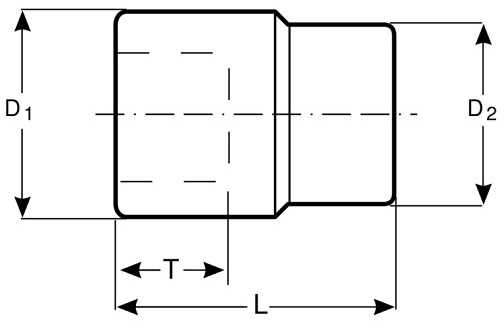 Bahco Galvutė šešiakampė ilga 1/4" A6800SM 12mm