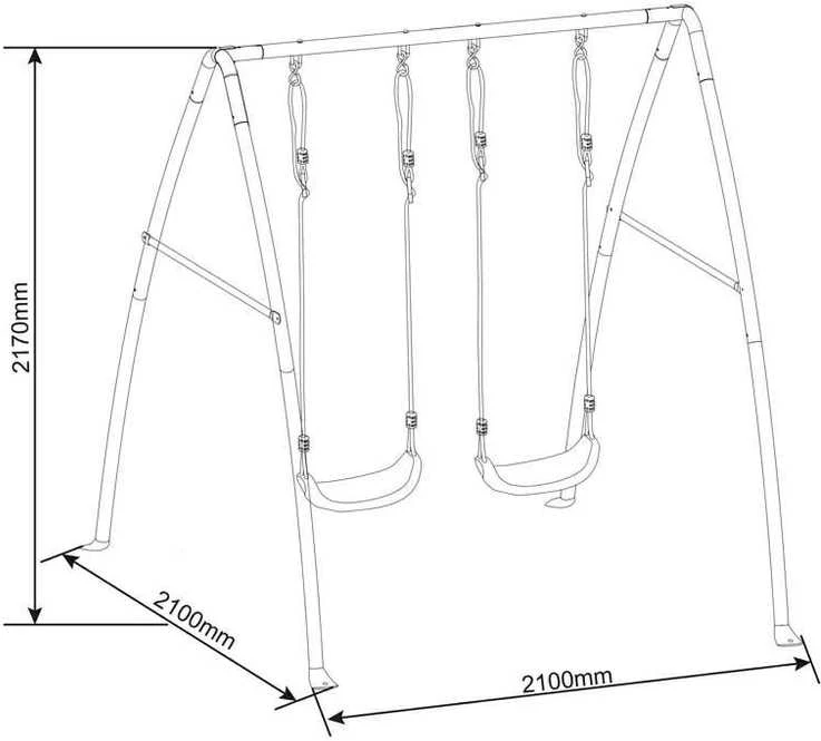 Supynės Axi Double Metal Swing