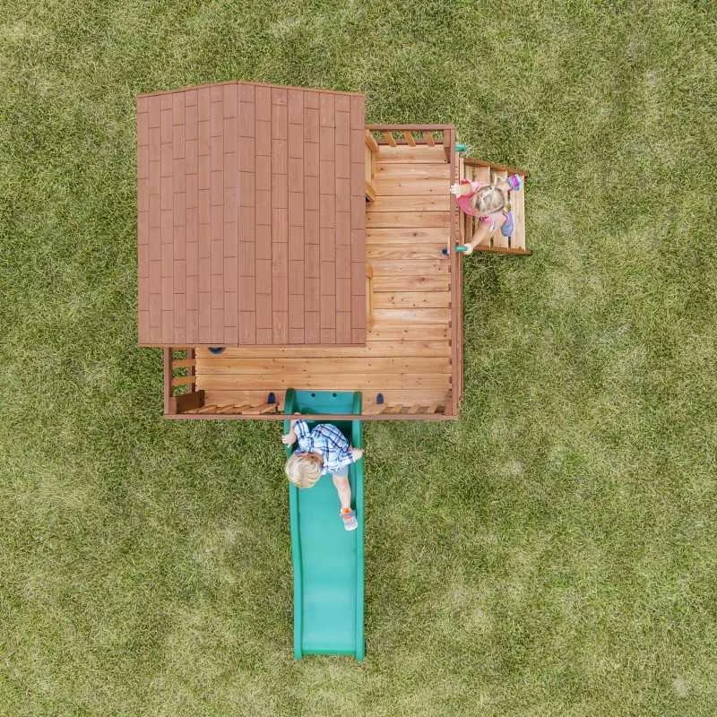 Backyard Discovery Medinis žaidimų aikštelės namelis Echo Heights