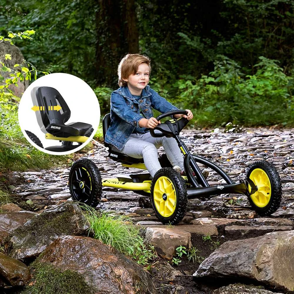Mašinėlė vaikams 3-8m. Berg Buddy Cross (iki 50kg/130cm)