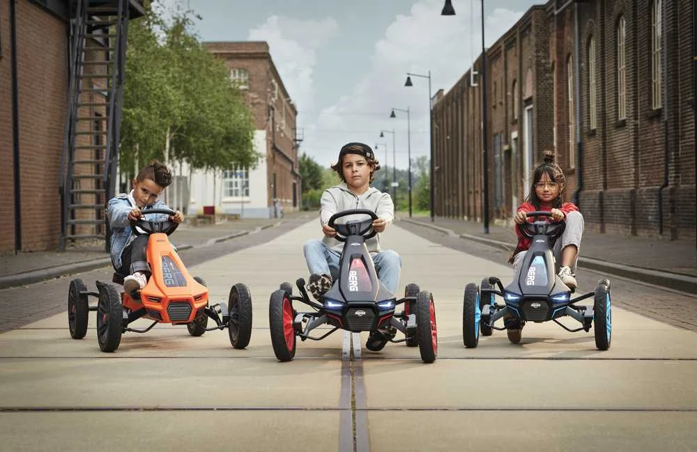 BERG Rally NRG oranžinis mašinėlė-kartingas